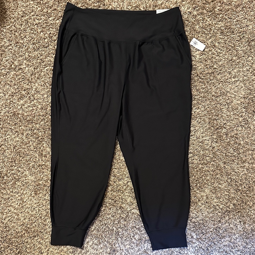 NWT Old Navy High-Rise Jogger Black Size 2X